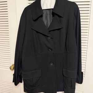 Sandro Classic Black Trench Coat